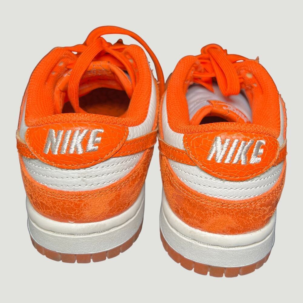 Nike Dunk Low GS Orange Black White Sneaker 5Y Womens 6.5 Streetwear - Picture 2 of 13